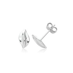 Silver Rhodium Stud Earrings 
