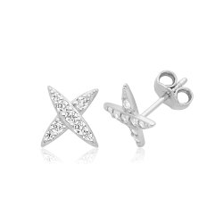 Silver & Co X Fine Stud Earrings SEG0123