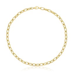 9ct Gold Hollow Necklace 