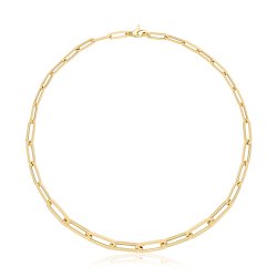 9ct Gold Hollow Necklace 