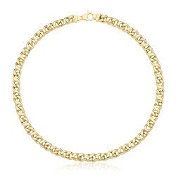9ct Gold Hollow Necklace 