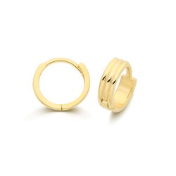 9ct Yel Gold Huggies 