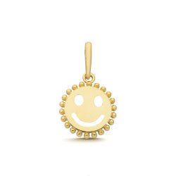 9ct Yel Gold Smiley Face Charm 