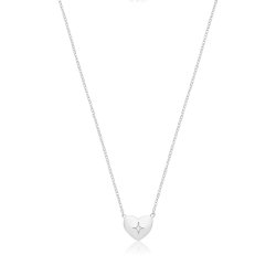 Silver & Co Fine Heart Necklet SPG0116