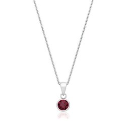 Silver & Co January Birth Stone (garnet) Pendant SPG0101