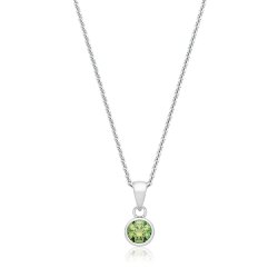 Silver & Co August Birth Stone (peridot) Pendant SPG0108
