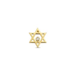 Diamond Star Of David Pendant In 9ct Gold 