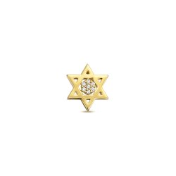 Diamond Star Of David Pendant In 9ct Gold 