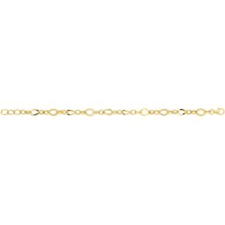 9ct Gold Hollow Bracelet 
