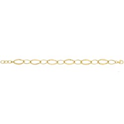 9ct Gold Hollow Bracelet 