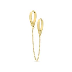 9ct Yel Gold Handcuff Chain Single Earring 