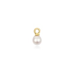 Akoya Pearl Earring Charms In 18ct Gold 