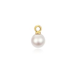 Akoya Pearl Earring Charms In 18ct Gold 