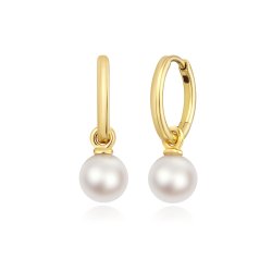 Akoya Pearl Earring Charms In 18ct Gold 