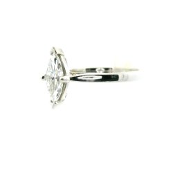 Marquise Lab Grown Diamond Platinum Ring Size N