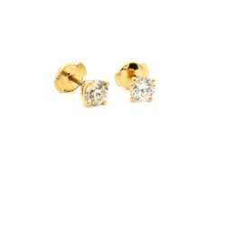 18ct Yellow Gold Lab Grown Diamond 1ct Stud Earrings