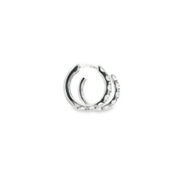 18ct White Gold Lab Grown Diamond Hoops