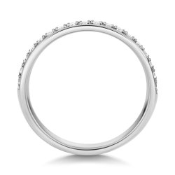 Lab Grown Diamond Set Wedding Ring In 18ct White Gold 