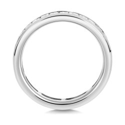 Lab Grown Diamond Set Wedding Ring In 18ct White Gold 