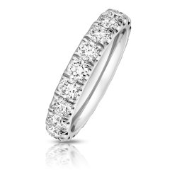 Lab Grown Diamond Set Wedding Ring In Platinum 