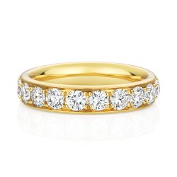 Lab Grown Diamond Set Wedding Ring In 9ct Gold 