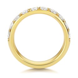 Lab Grown Diamond Set Wedding Ring In 9ct Gold 