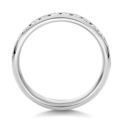 Lab Grown Diamond Set Wedding Ring In 18ct White Gold 