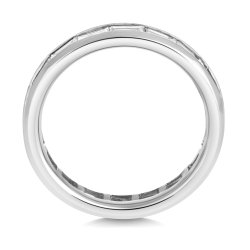 Lab Grown Diamond Set Wedding Ring In 18ct White Gold 