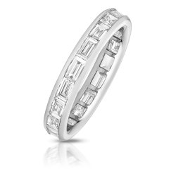 Lab Grown Diamond Set Wedding Ring In 18ct White Gold 