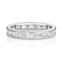 Lab Grown Diamond Set Wedding Ring In 18ct White Gold 