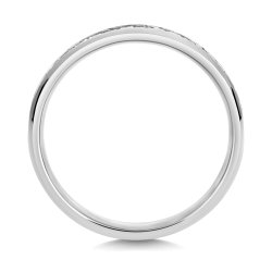 Lab Grown Diamond Set Wedding Ring In 18ct White Gold 