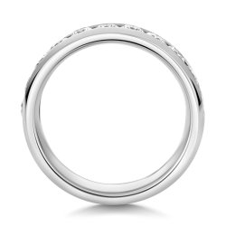 Lab Grown Diamond Set Wedding Ring In 18ct White Gold 
