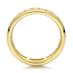Lab Grown Diamond Set Wedding Ring In 9ct Gold 