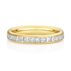 Lab Grown Diamond Set Wedding Ring In 18ct Gold 