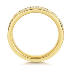 Lab Grown Diamond Set Wedding Ring In 9ct Gold 