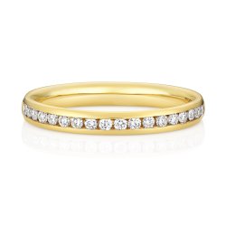 Lab Grown Diamond Set Wedding Ring In 9ct Gold 