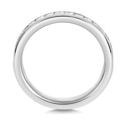 Lab Grown Diamond Set Wedding Ring In 18ct White Gold 