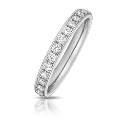 Lab Grown Diamond Set Wedding Ring In Platinum 