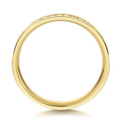 Lab Grown Diamond Set Wedding Ring In 18ct Gold 