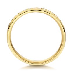 Lab Grown Diamond Set Wedding Ring In 18ct Gold 