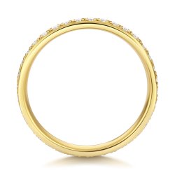 Lab Grown Diamond Set Wedding Ring In 9ct Gold 