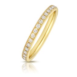 Lab Grown Diamond Set Wedding Ring In 9ct Gold 
