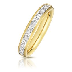 Lab Grown Diamond Set Wedding Ring In 18ct Gold 