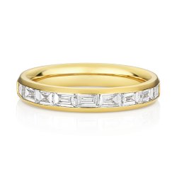 Lab Grown Diamond Set Wedding Ring In 18ct Gold 
