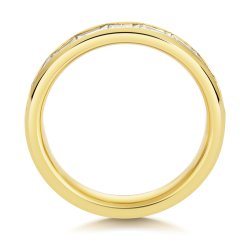 Lab Grown Diamond Set Wedding Ring In 18ct Gold 