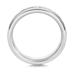 Lab Grown Diamond Set Wedding Ring In 18ct White Gold 