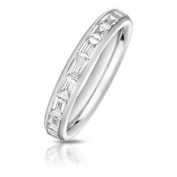 Lab Grown Diamond Set Wedding Ring In 18ct White Gold 