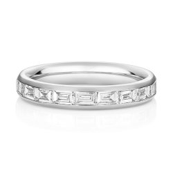 Lab Grown Diamond Set Wedding Ring In 18ct White Gold 