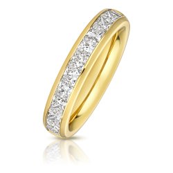 Lab Grown Diamond Set Wedding Ring In 18ct Gold 