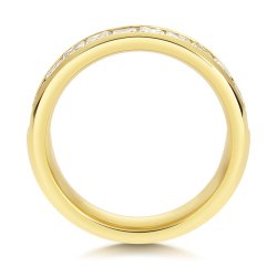 Lab Grown Diamond Set Wedding Ring In 18ct Gold 